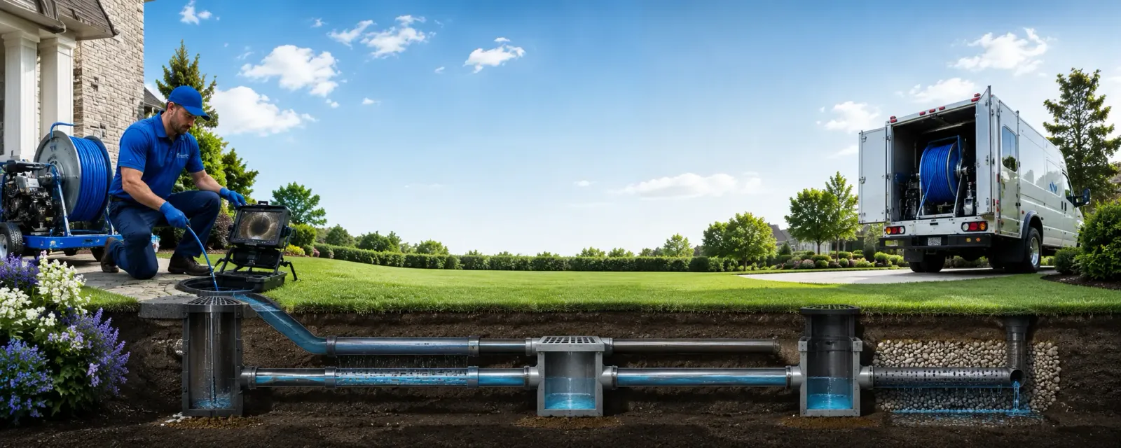 Outdoor drain cleaning information for Colwich, KS